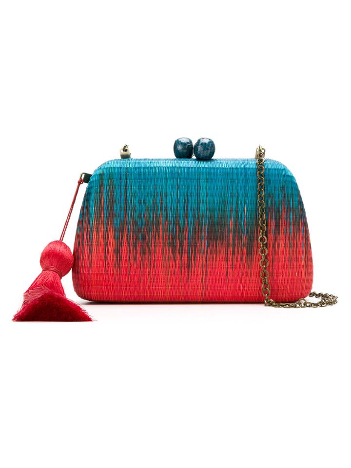 Serpui Two-tone Clutch - Blue