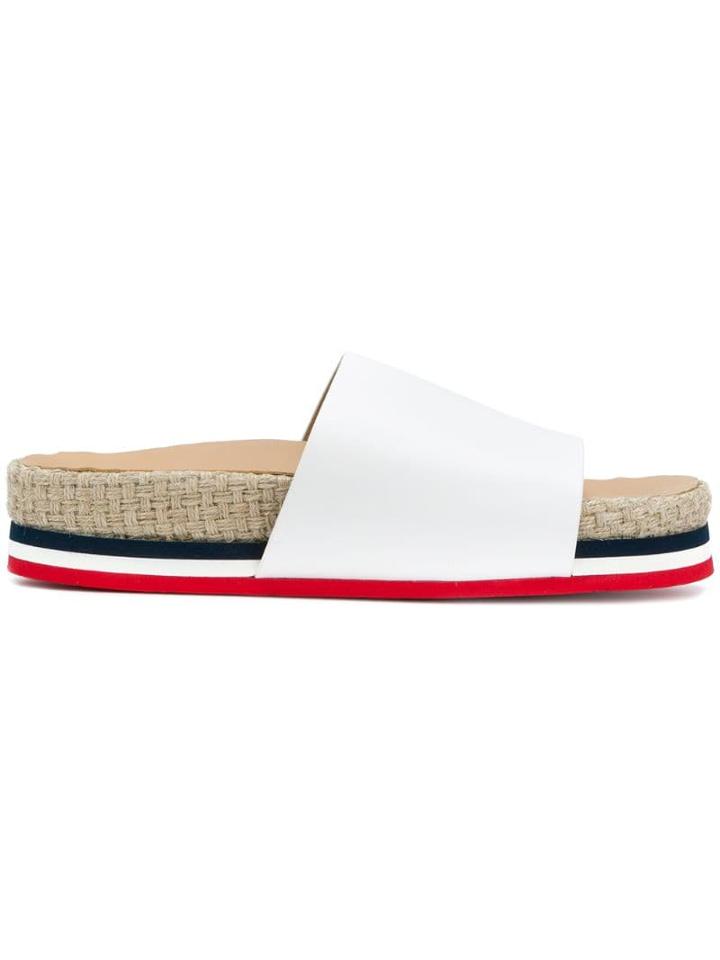 Moncler Evelyne Slides - White