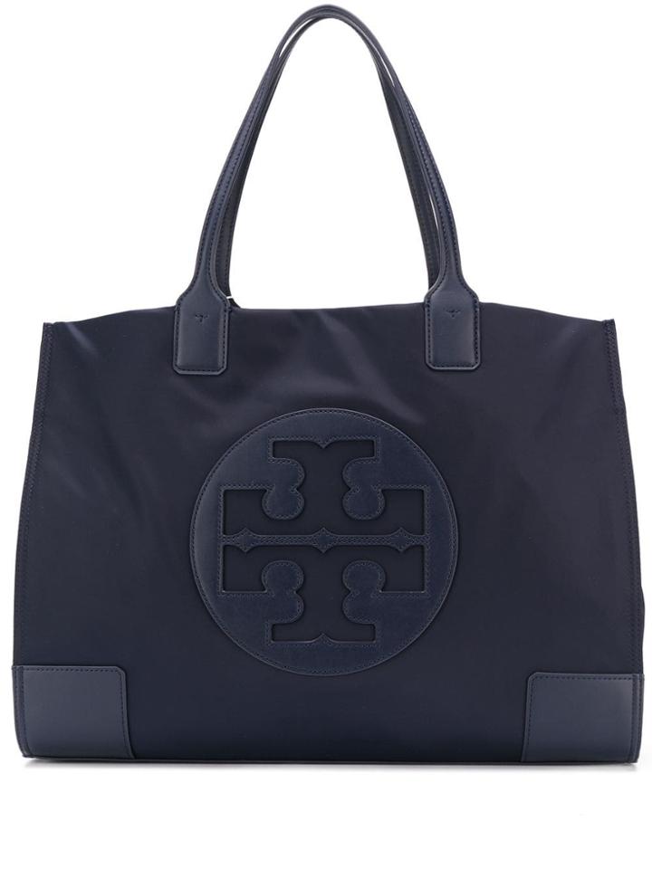 Tory Burch Embossed Logo Tote - Blue