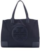 Tory Burch Embossed Logo Tote - Blue