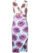 Altuzarra Fitted Floral Dress, Women's, Size: 36, Cotton/polyester/spandex/elastane/viscose