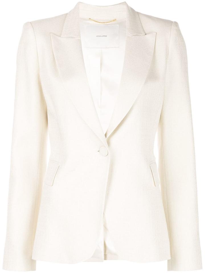 Adam Lippes Stretch Tailored Blazer - White