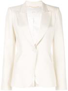 Adam Lippes Stretch Tailored Blazer - White