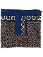 Altea Multi-patterned Fine Knit Scarf - Blue