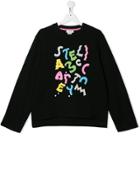 Stella Mccartney Kids Teen Swiggle Logo Sweatshirt - Black