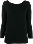 Emilio Pucci Boat Neck Cashmere Jumper - Black