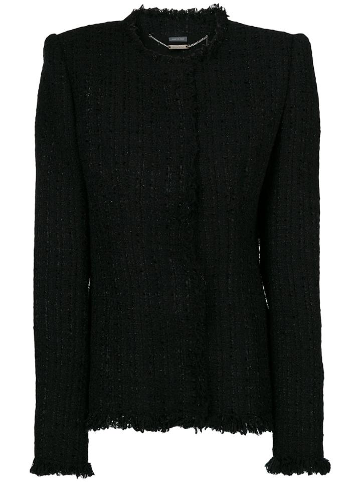 Alexander Mcqueen Bouclé Jacket - Black