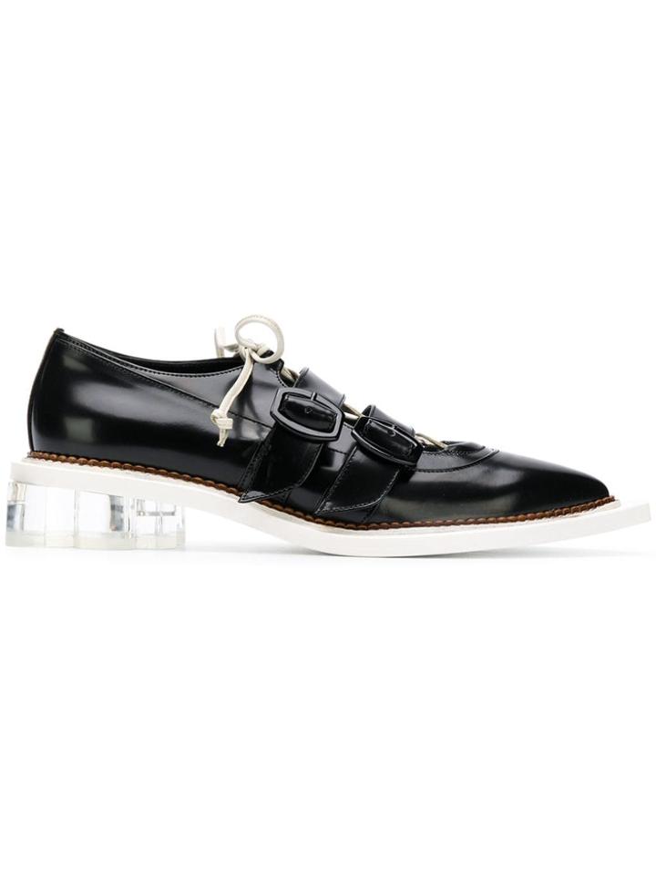 Simone Rocha Contrast Heel Brogues - Black