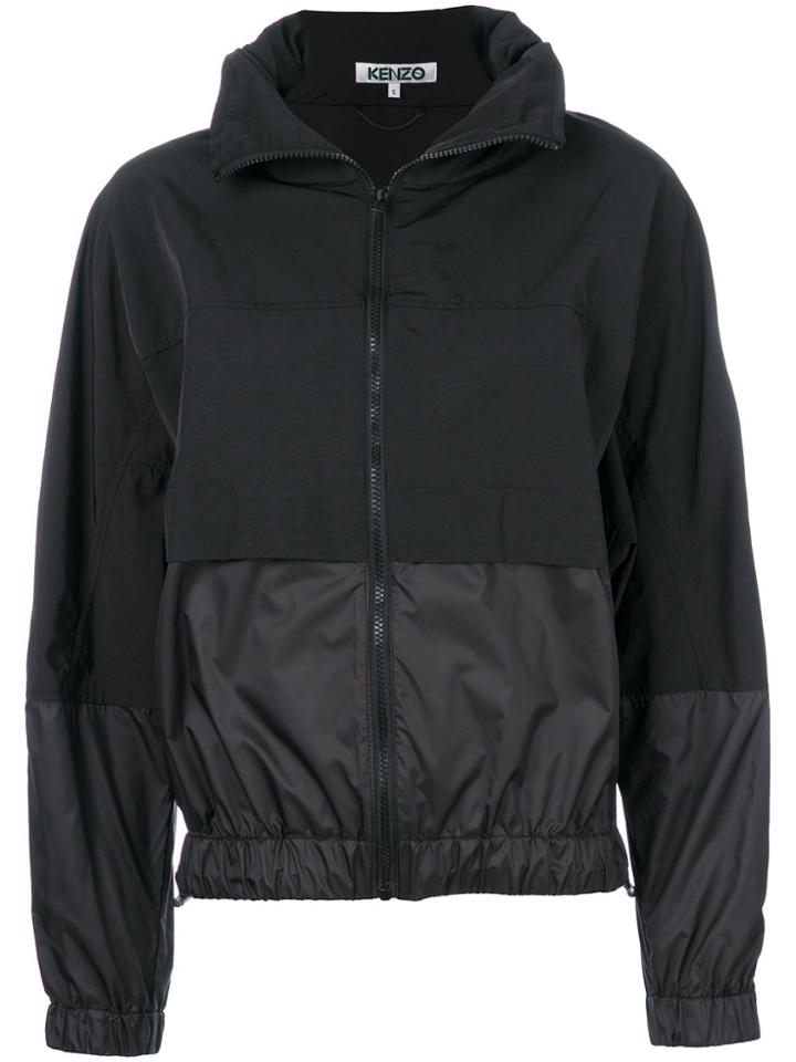 Kenzo Panelled Windbreaker - Black