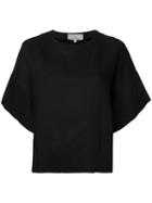 Studio Nicholson - Woven Box T-shirt - Women - Linen/flax/viscose - 0, Black, Linen/flax/viscose