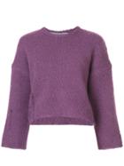 Raquel Allegra Chunky Knit Sweater - Pink & Purple