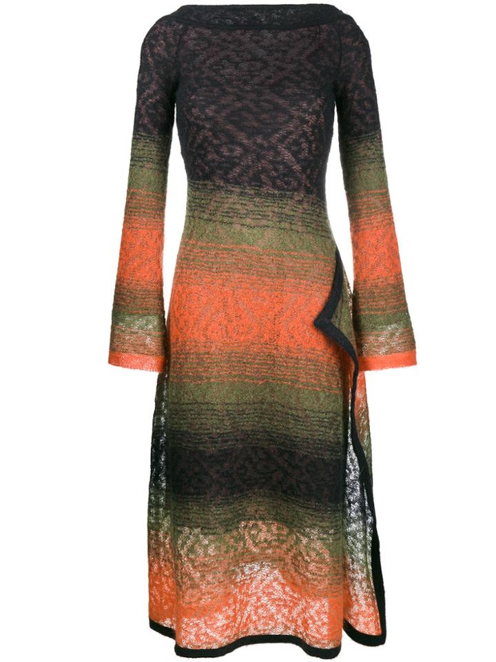 Peter Pilotto Mohair Blend Midi-dress - Multicolour