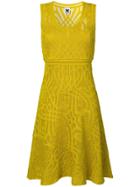 M Missoni V-neck Knitted Dress - Yellow & Orange