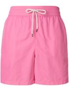 Polo Ralph Lauren Embroidered Logo Swim Shorts - Pink & Purple