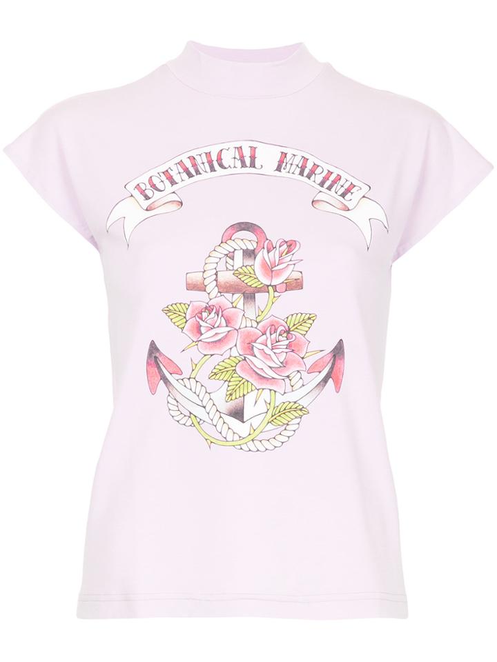 G.v.g.v. Botanical Marine T-shirt - Pink & Purple
