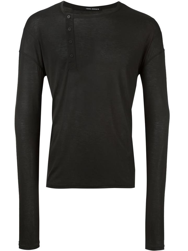 Isabel Benenato Off-centre Henley Jumper