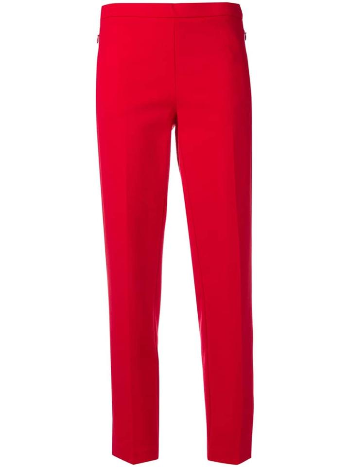 Cambio Slim-fit Trousers - Red