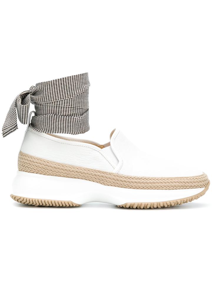 Hogan Ankle Fastened Sneakers - White