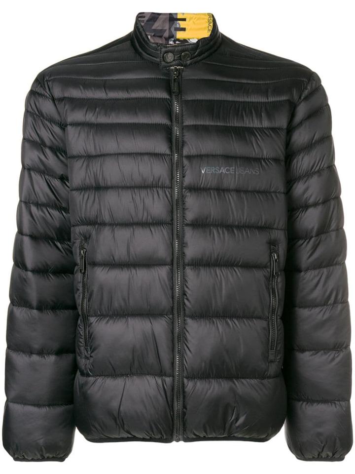Versace Jeans Zipped Padded Jacket - Black