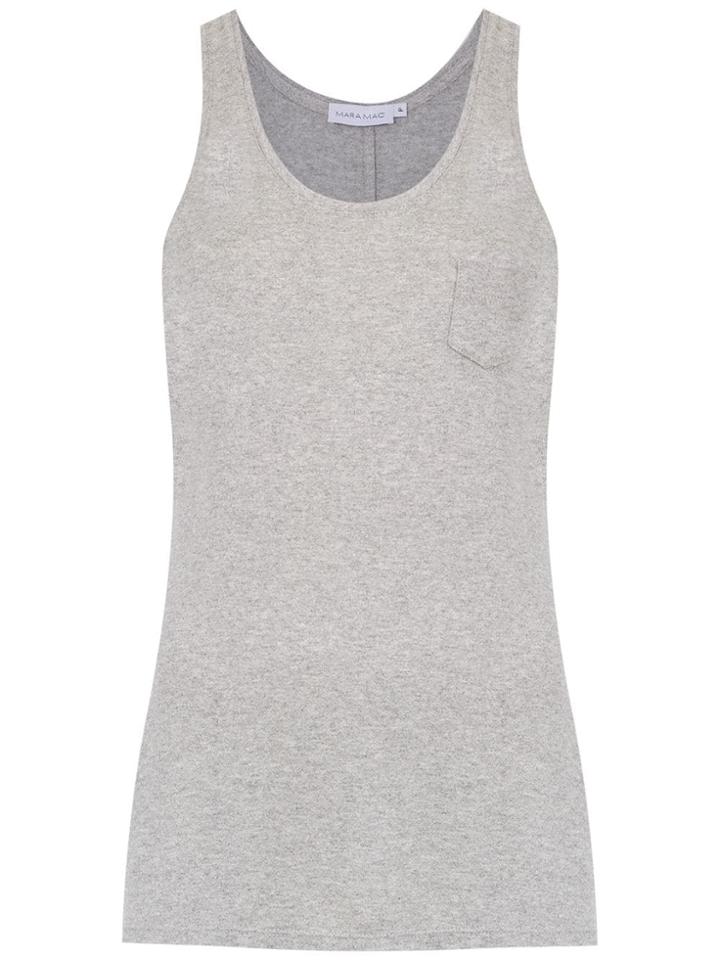 Mara Mac Tank With Front Pocket - Grey