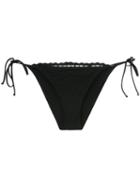 Ermanno Scervino - Lace Tie-side Bikini Bottoms - Women - Polyamide/spandex/elastane - Iii, Black, Polyamide/spandex/elastane