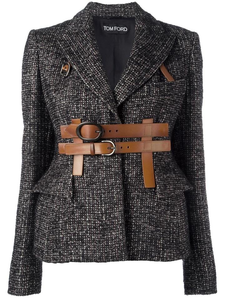 Tom Ford Belted Fitted Jacket - Black