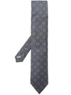 Canali Zig-zag Patterned Tie - Grey
