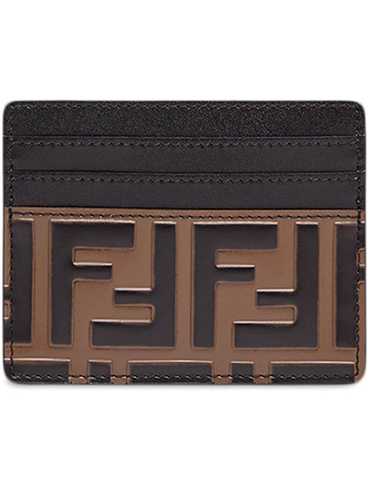 Fendi Ff Logo Cardholder - Black