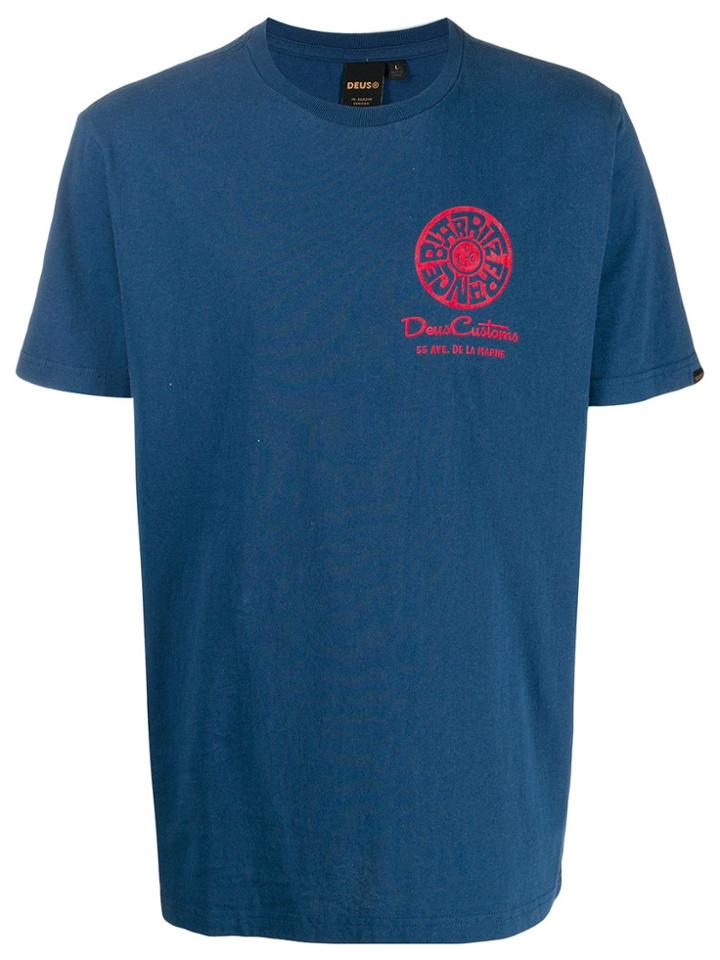 Deus Ex Machina Biarritz Address T-shirt - Blue
