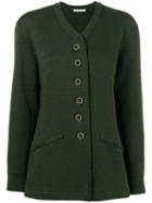 Yves Saint Laurent Pre-owned Knitted Buttoned Cardigan - Green