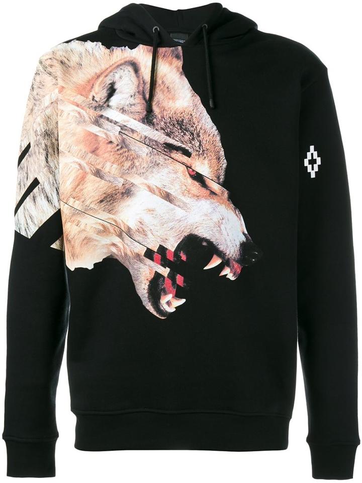 Marcelo Burlon County Of Milan 'cruces' Hoodie, Men's, Size: Medium, Black, Cotton