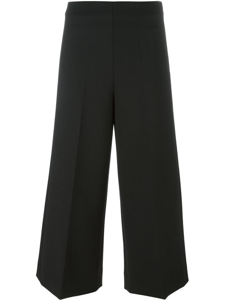 Erika Cavallini Wide Leg Culottes, Women's, Size: 38, Black, Polyester/spandex/elastane/virgin Wool