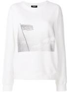 Calvin Klein 205w39nyc Flag Print Sweatshirt - White