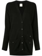Chanel Pre-owned Knitted Long-sleeved Cardigan - Black