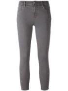 J Brand 'alba' Skinny Cropped Jeans, Women's, Size: 29, Grey, Cotton/polyester/spandex/elastane