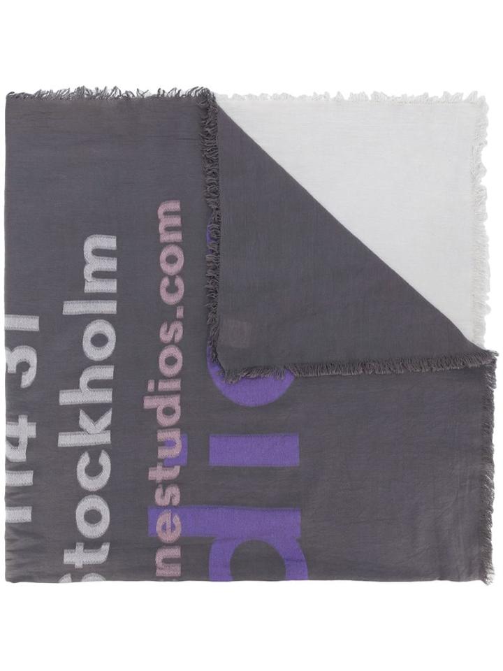 Acne Studios Dip Dyed Scarf - Grey