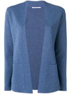 Agnona Collarless Knitted Blazer - Blue