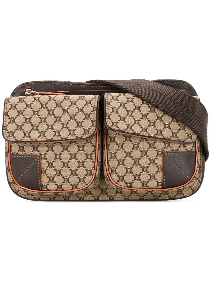 Céline Pre-owned Macadam Pattern Belt Bag - Brown