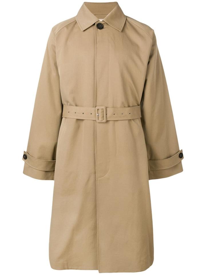 Acne Studios Long Cotton Coat - Neutrals