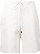 Giamba Lace Up Shorts, Women's, Size: 38, White, Polyester/polyurethane