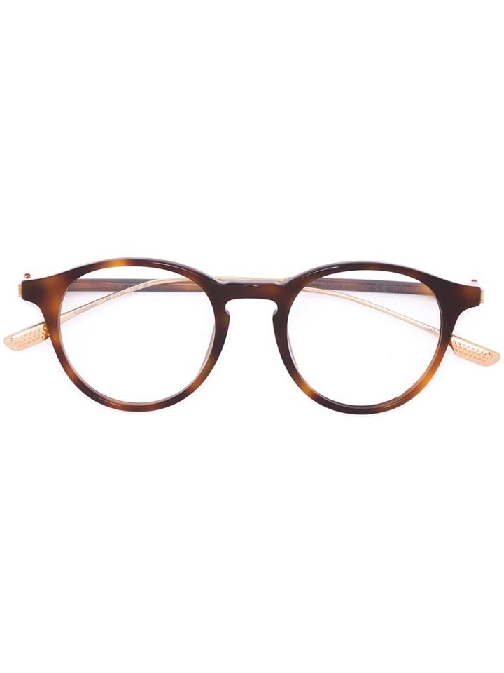 Kiton 'giano' Frame, Brown, Acetate/titanium