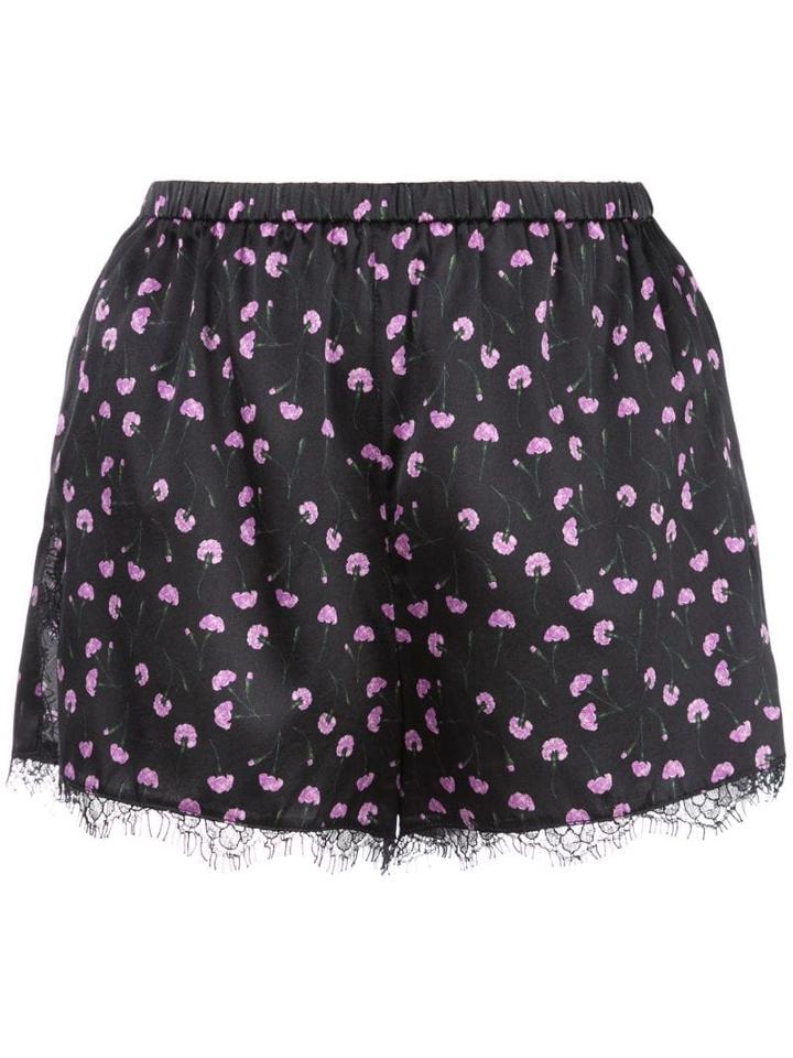 Fleur Du Mal Carnation Lace Shorts - Black