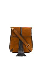 Alberta Ferretti Tassel Shoulder Bag - Brown