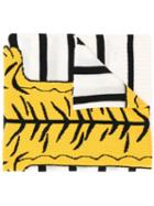 Ultràchic Tiger Print Scarf - White