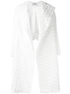 Maticevski Oversized Lapel Textured Coat - White