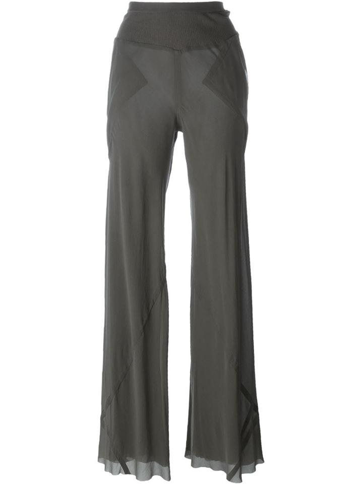 Rick Owens Palazzo Pants, Women's, Size: 42, Grey, Silk/viscose/cotton/polyamide