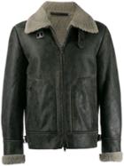 Salvatore Santoro Short Length Leather Jacket - Grey
