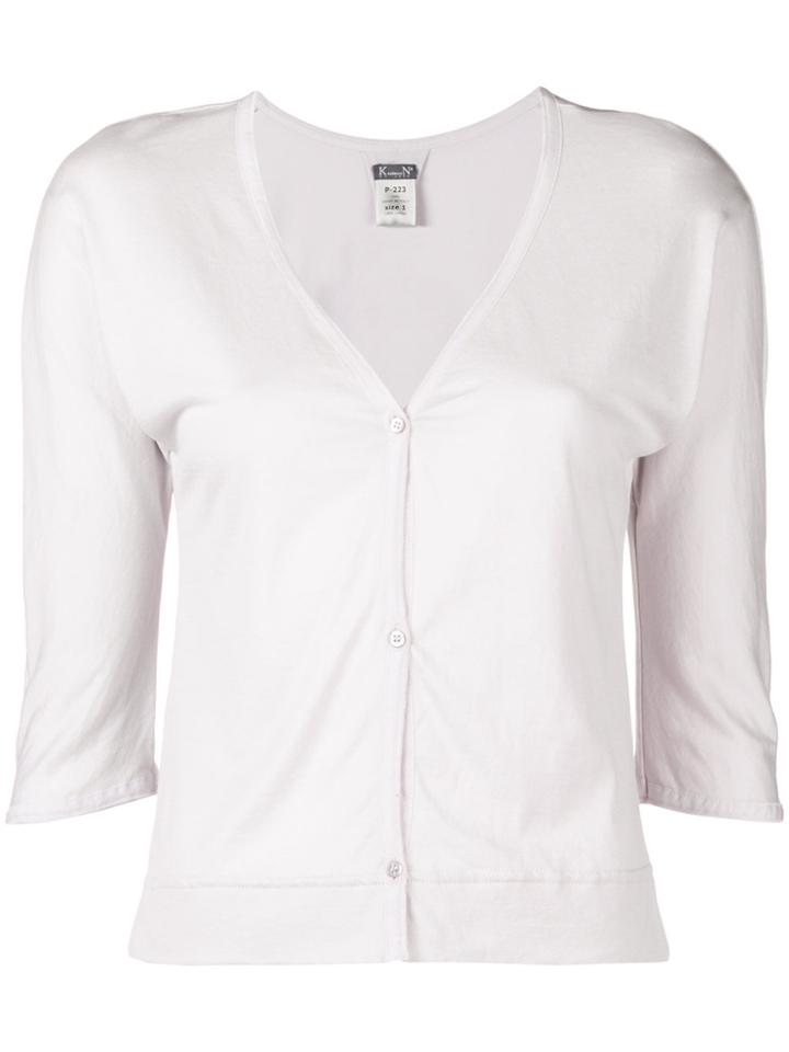 Kristensen Du Nord Crop Fitted Cardigan - Nude & Neutrals