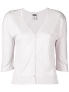 Kristensen Du Nord Crop Fitted Cardigan - Nude & Neutrals