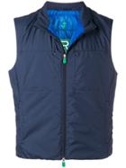 Save The Duck Short Padded Waistcoat - Blue
